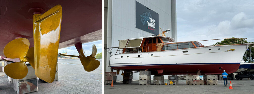 Propspeed applied to classic Norman Wright cruiser Dolphin II