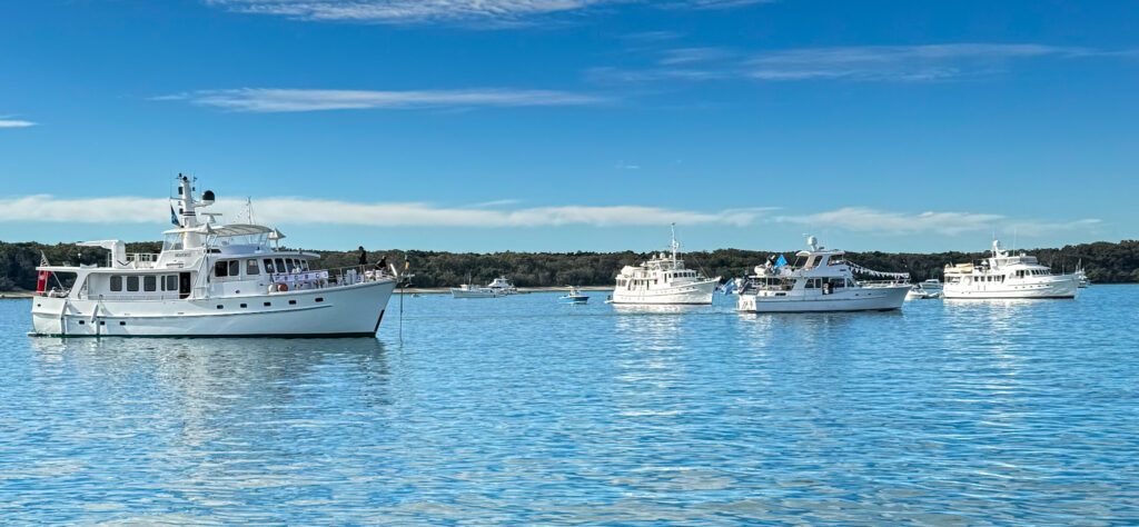 Wooden Boats in Horseshoe Bay, Moreton Bay Classic 2025